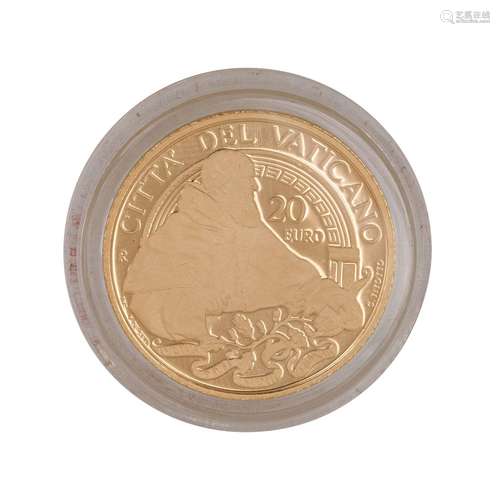 Vatican - 20 Euro 2013, Pope Benedict, GOLD,