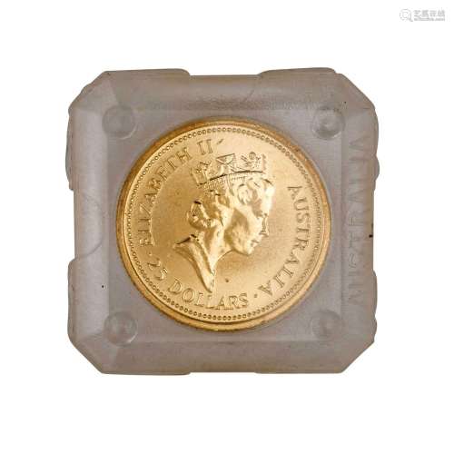Australia /GOLD - 1/4 oz 'Nugget' - Elizabeth II 25 Dollars ...