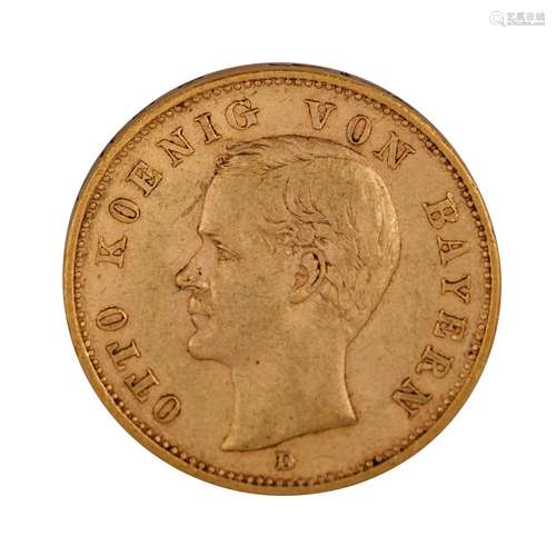 Bavaria/GOLD - 20 Mark 1905 D Otto,