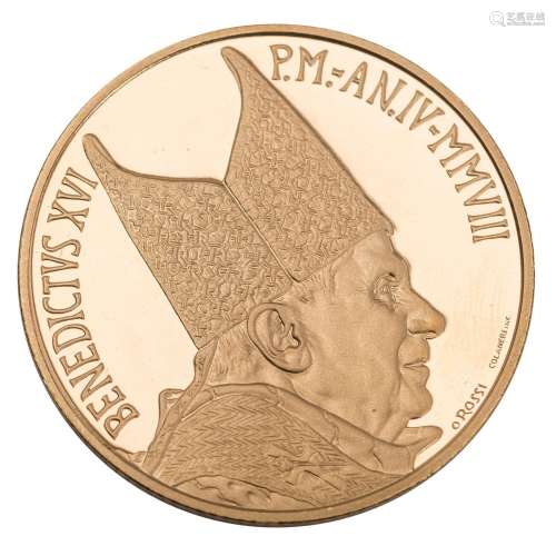 Vatican - 50 Euro 2008, Pietà by Michelangelo, GOLD,