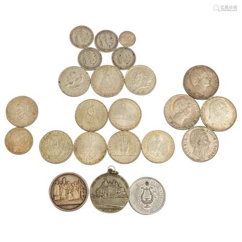 German-Austrian assortment of coins and medals, 19th/20th ce...