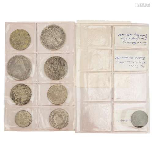 Kl. Konvolut coins of the 18th century with about 11 coins