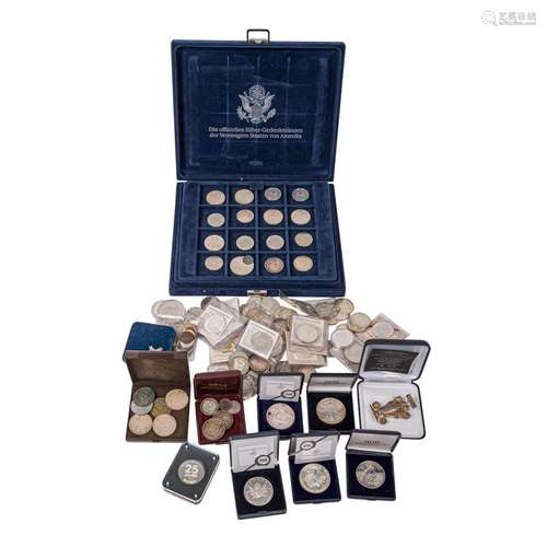 Convolute coins and medals,