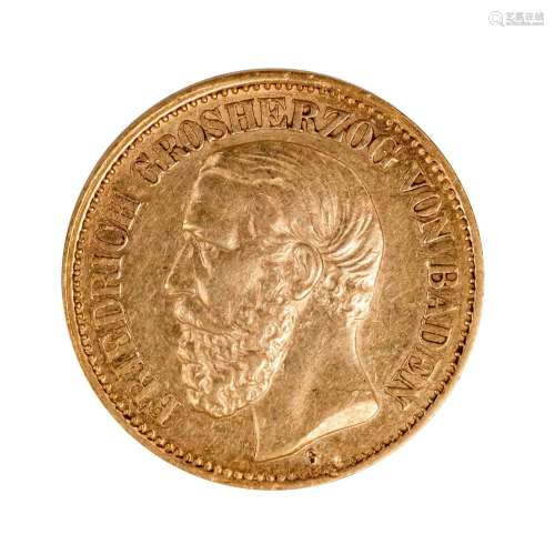Baden/GOLD - 10 Mark 1893 G