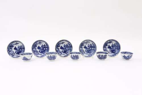 series of five 18th Cent. Chinese porcelain sets o…