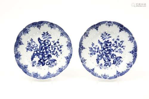 pair of 18th Cent. fruit colanders in Chinese porc…