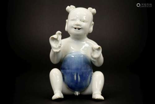small 18th Cent. Chinese "laughing boy" sculpture ...
