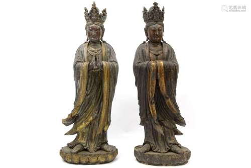 pair of quite big Chinese Qing dynasty "Buddhist M…