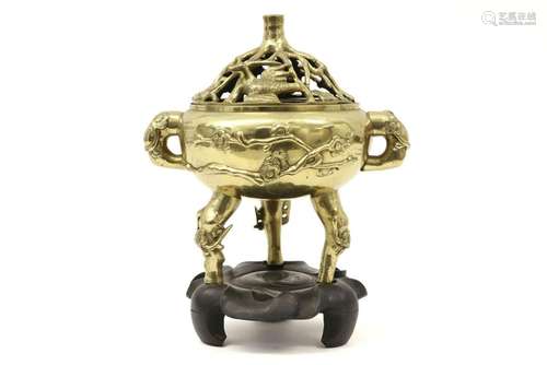 old Chinese Republic Pariod incense burner with op…