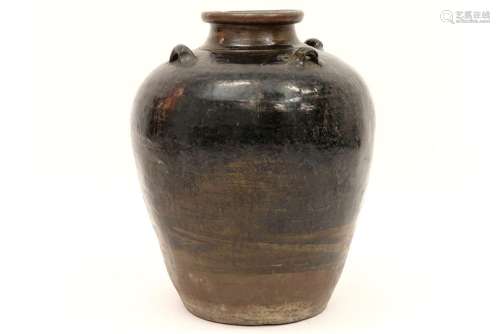 quite big antique, presumably Chinese, urn in glaz…