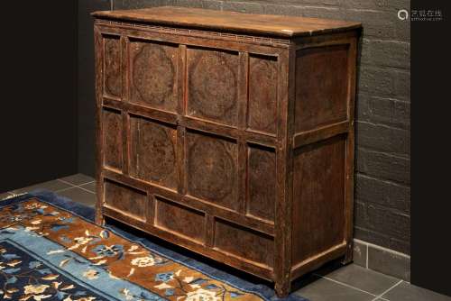 antique Tibetan cabinet from Lhundrub to store scr…