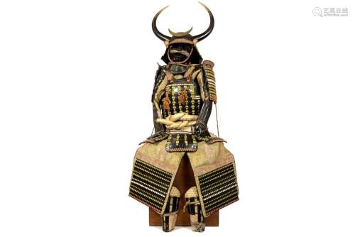 antique Japanese Edo period samurai armor worn by …