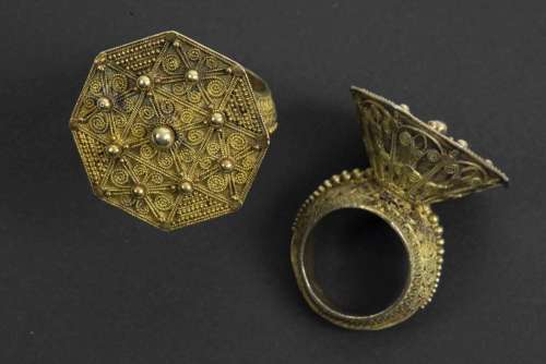 two `antique` Indonesian Sumatra rings from the Ba…
