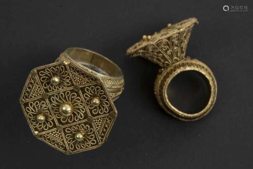 two `antique` Indonesian Sumatra rings from the Ba…