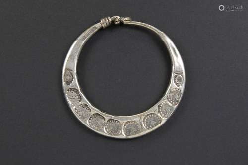 Thai or Laos ear ornament in silver from the Hmon…