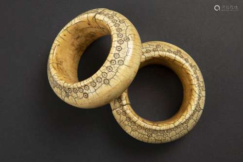 pair of Indonesian bangles from the Sumba Island w…