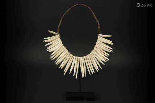 necklace with tooth-shaped pendants from the Fiji …