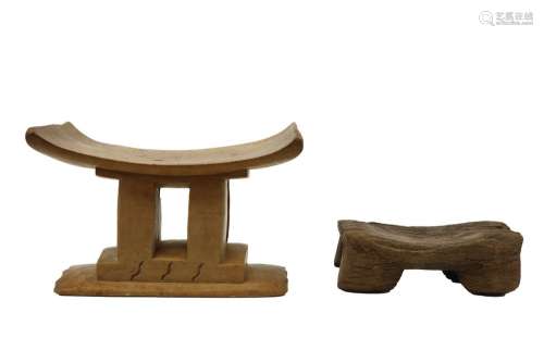 smaller and bigger chief`s stool in wood…
