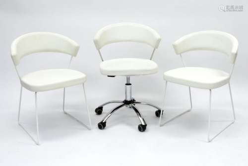 three Connubia Italy "New York" design chairs : a ...