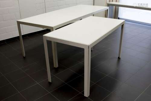 white bigger and smaller nineties` design table…