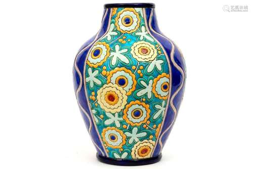 Art Deco vase in Boch marked ceramic…