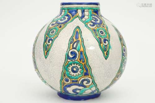 Art Deco vase in Boch marked ceramic …