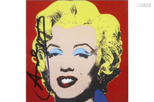 Artist or Maker WARHOL ANDY (1930 - 1987) Andy Warhol signed...