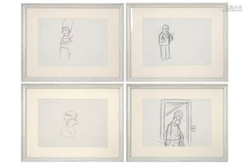Artist or Maker GROENING MATT (° 1954) four Matt Groening dr...