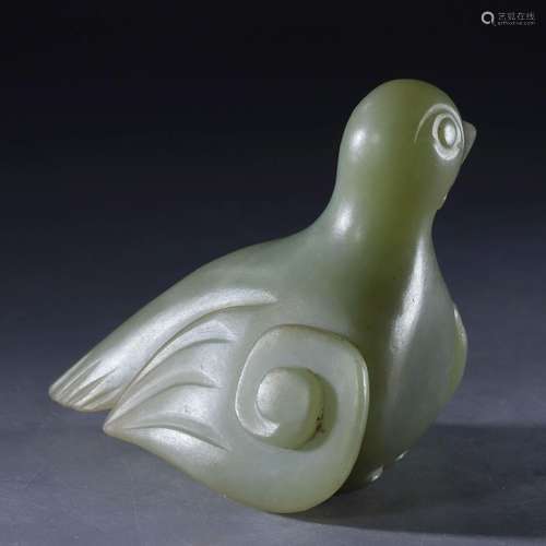 Jade bird from the Qing Dynasty