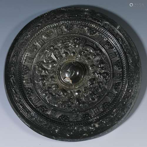 Bronze mirror  from  the Qing Dynasty