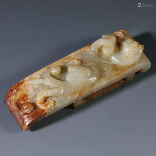 Hetian jade sword decoration from the Qing Dynasty