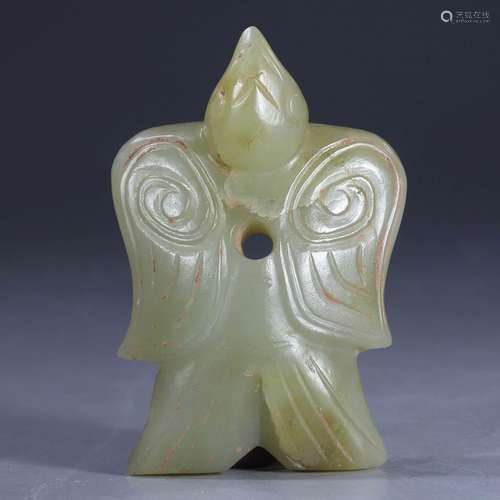 Jade bird from the  Qing Dynasty