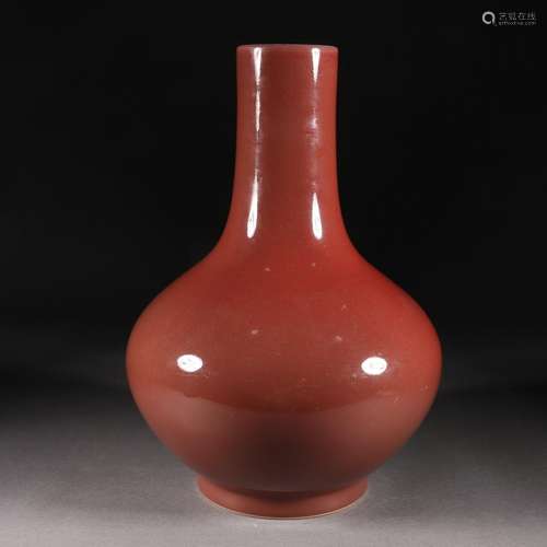 Regular red glaze Water chestnut bottle