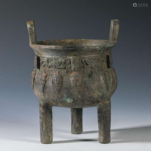 Three legged furnace from the Qing Dynasty