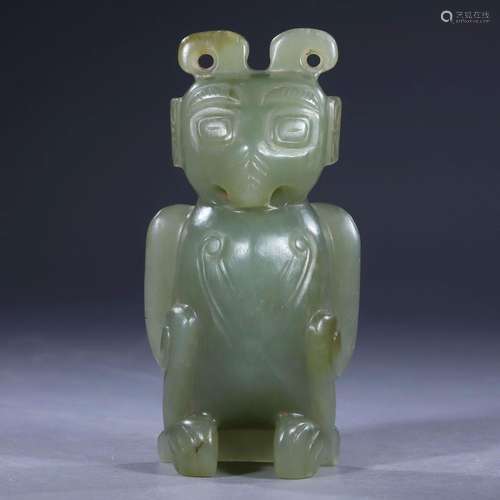 Jade beast from the Qing Dynasty