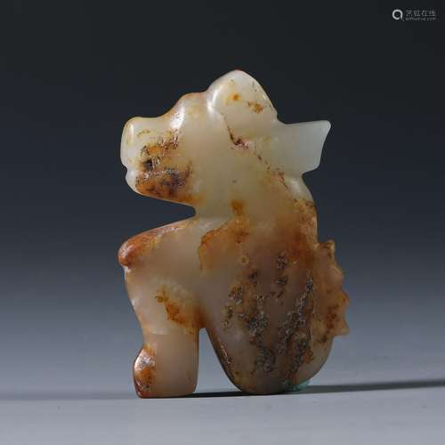 Jade tiger from the Qing Dynasty