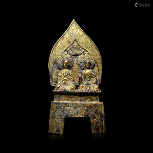 Gilt bronze Buddha from Qing Dynasty