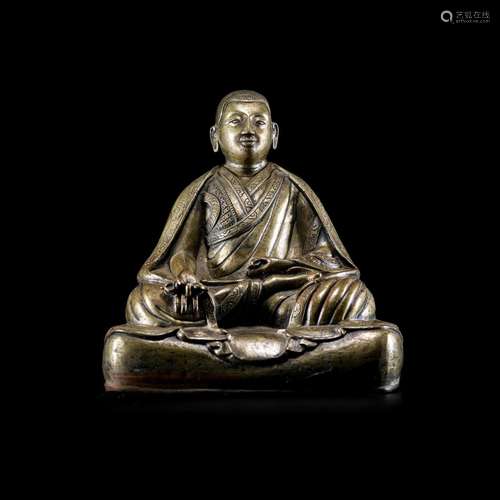 Tibetan Guru Buddha from the Qing dynasty