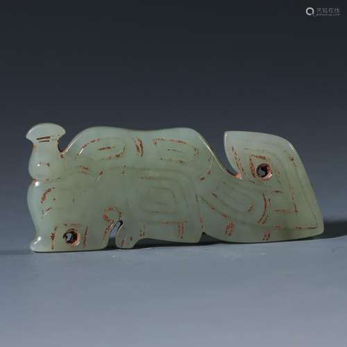 Jade tiger from the Qing Dynasty