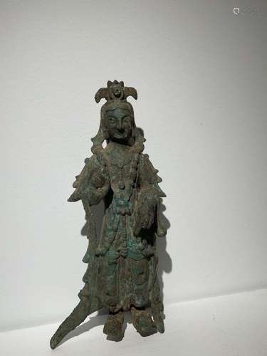 A BRONZE FIGURE OF STANDING BUDDHA.5TH-6TH CENTURY