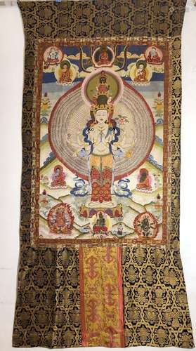 AN EMBROIDERED GUANYIN PANEL