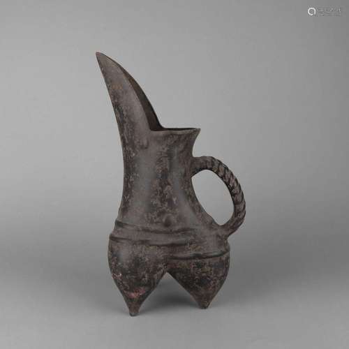 A POTTERY WINE VESSEL.LONGSHAN CULTURE