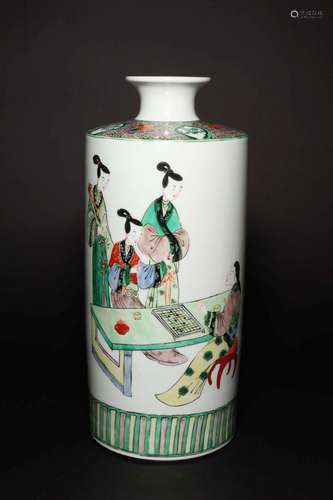 A WACAI VASE.QING DYNASTY