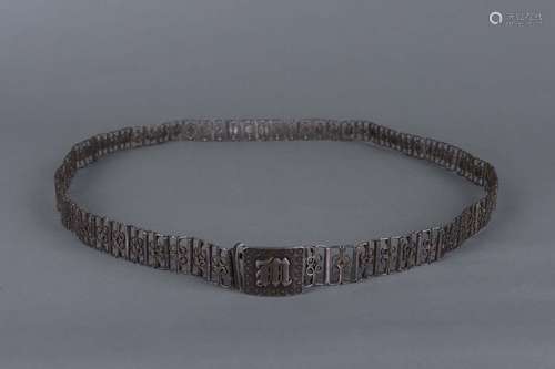 A SILVER BELT .QING DYNASTY