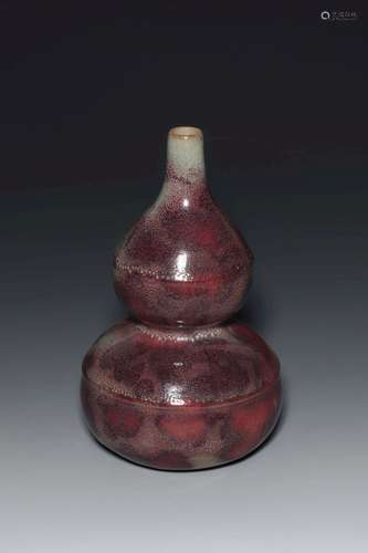 A JUNYAO-GLAZED DOUBLE-GOURD VASE.SONG DYNASTY