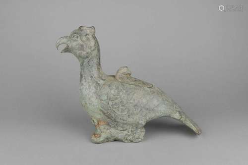 A BRONZE BIRD.WARRING STATES PERIOD