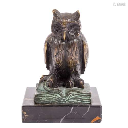 BAUER, M (?) animal figure "Owl", early 20th c.,
