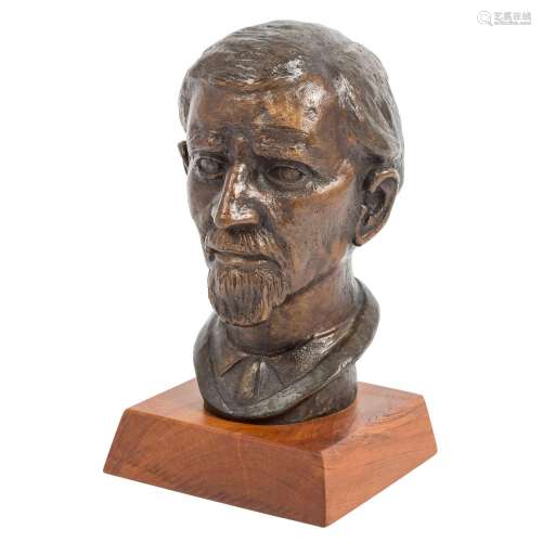 SCULPTURER/IN 20th c., portrait bust "Wilhelm Maybach&q...