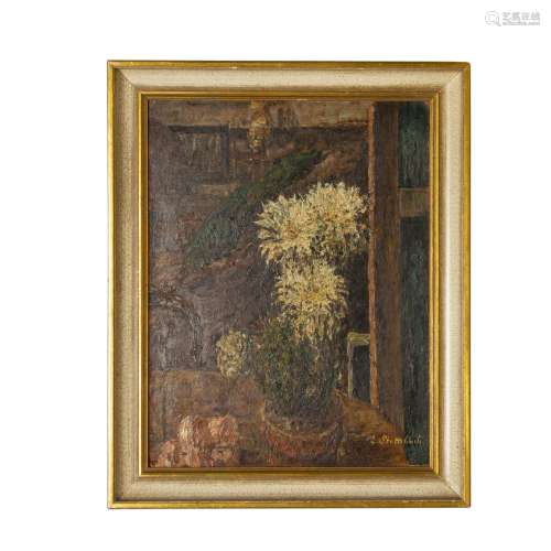 STAMMBACH, EUGEN (1875-1966), "Interior with flowering ...