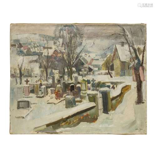 SCHOBER, PETER JAKOB (1897-1983), "Cemetery",